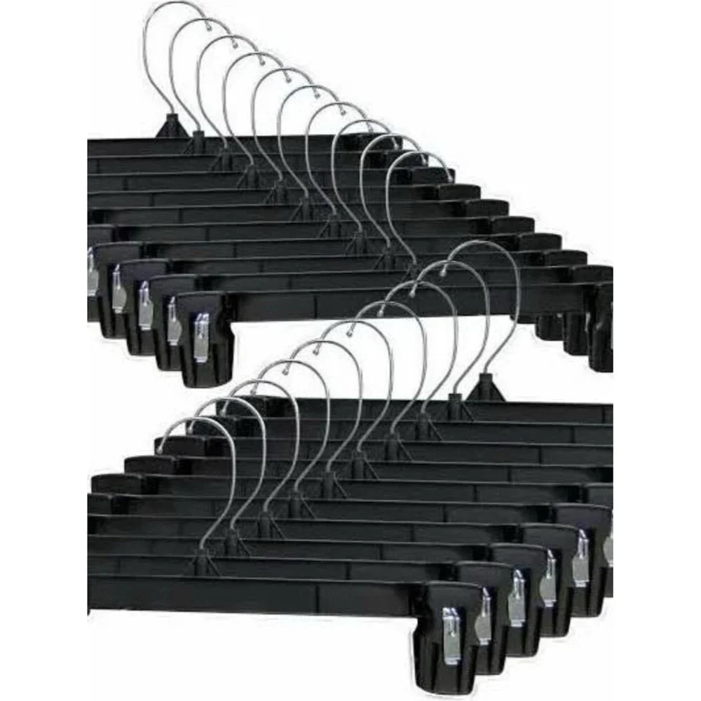 20 heavy duty black pant hangers | CANNOT BE BUNDLED